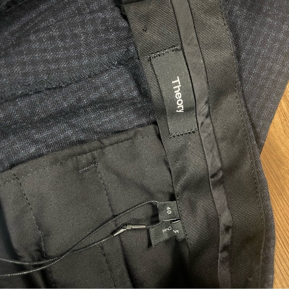 Theory Men’s Wool Flannel Check Jake Pant Trouser Size 40 H0871208 - Picture 8 of 9